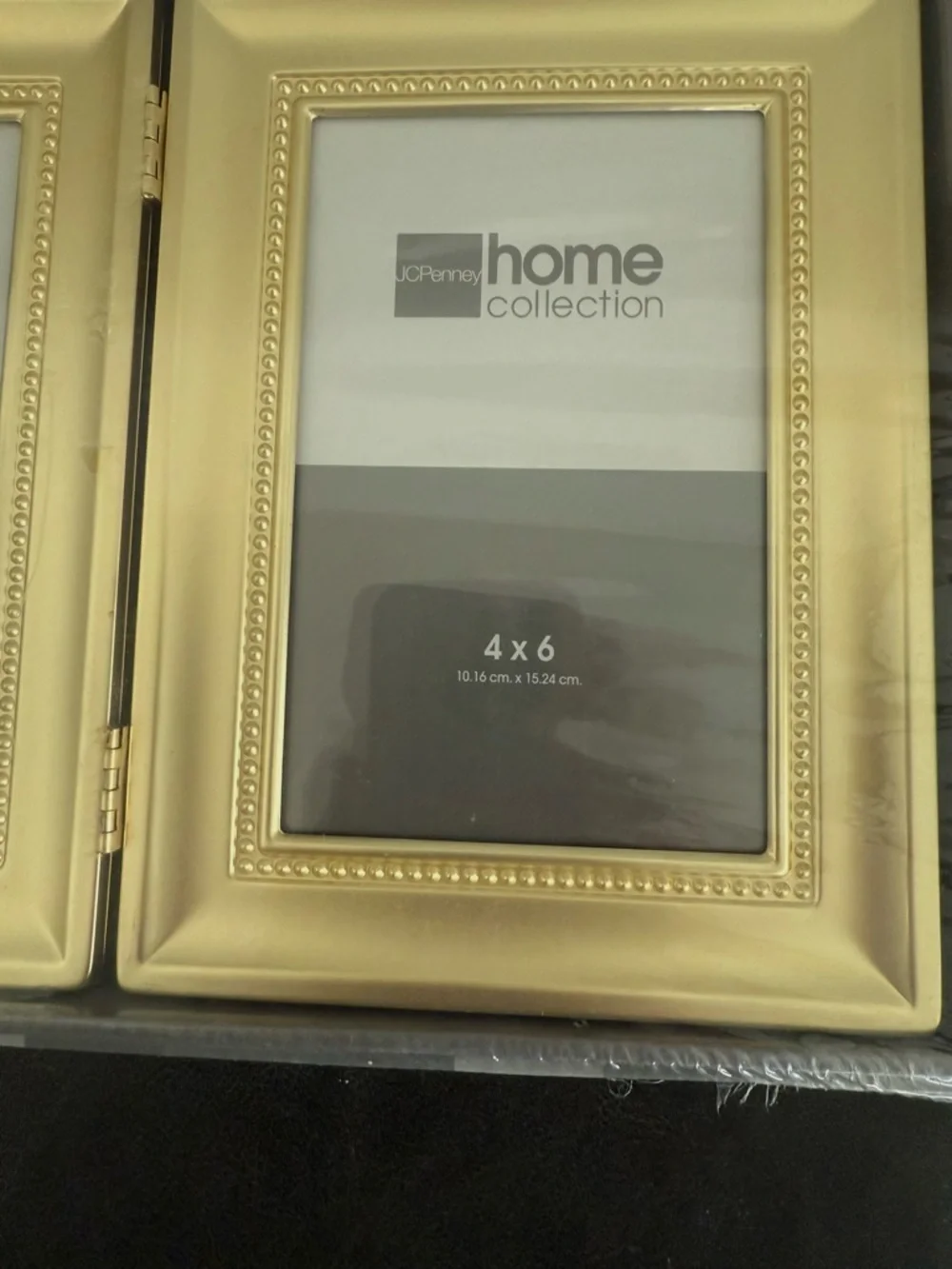 jcpenney Gold Double 4x6 Beaded Edge Picture Frame